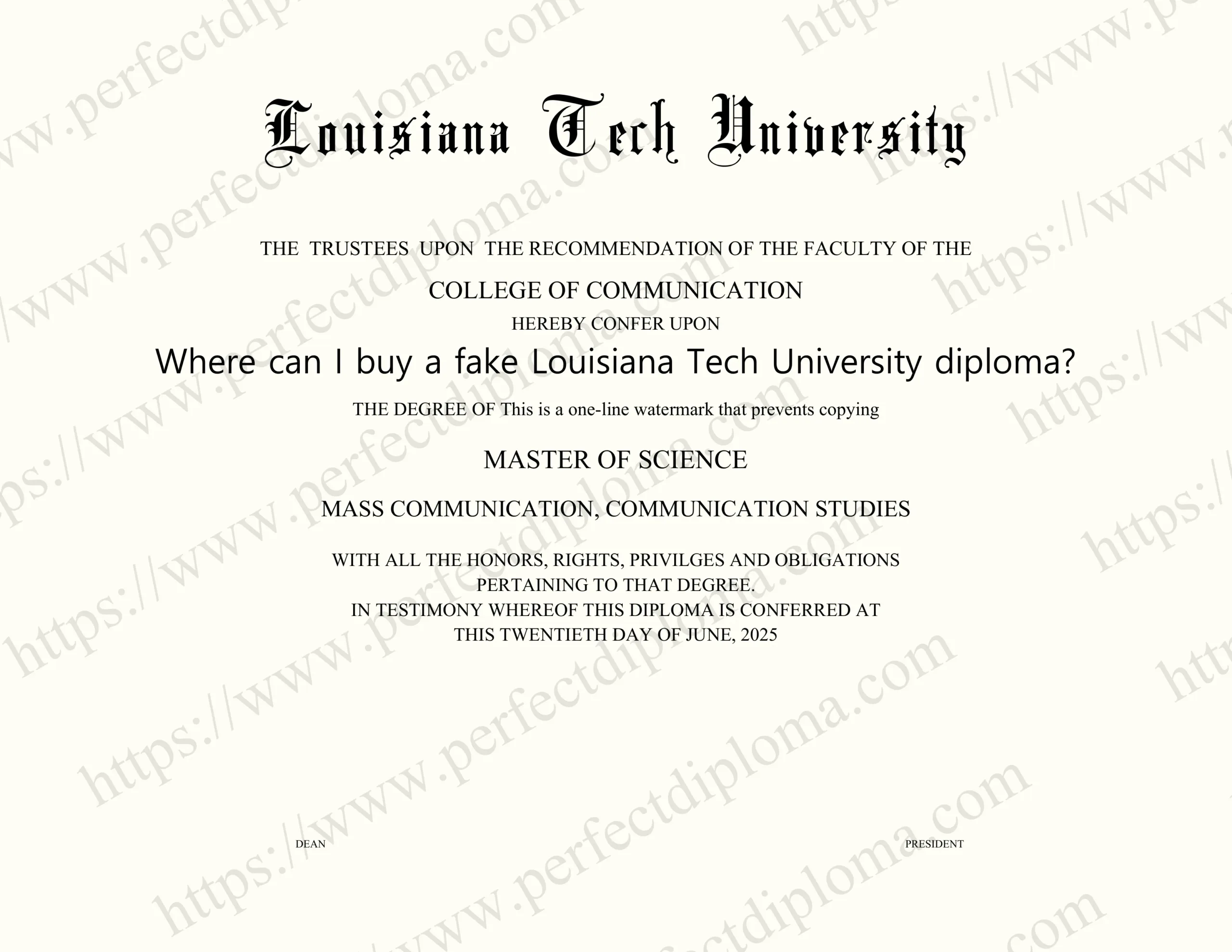 Where can I buy a fake Louisiana Tech University diploma?