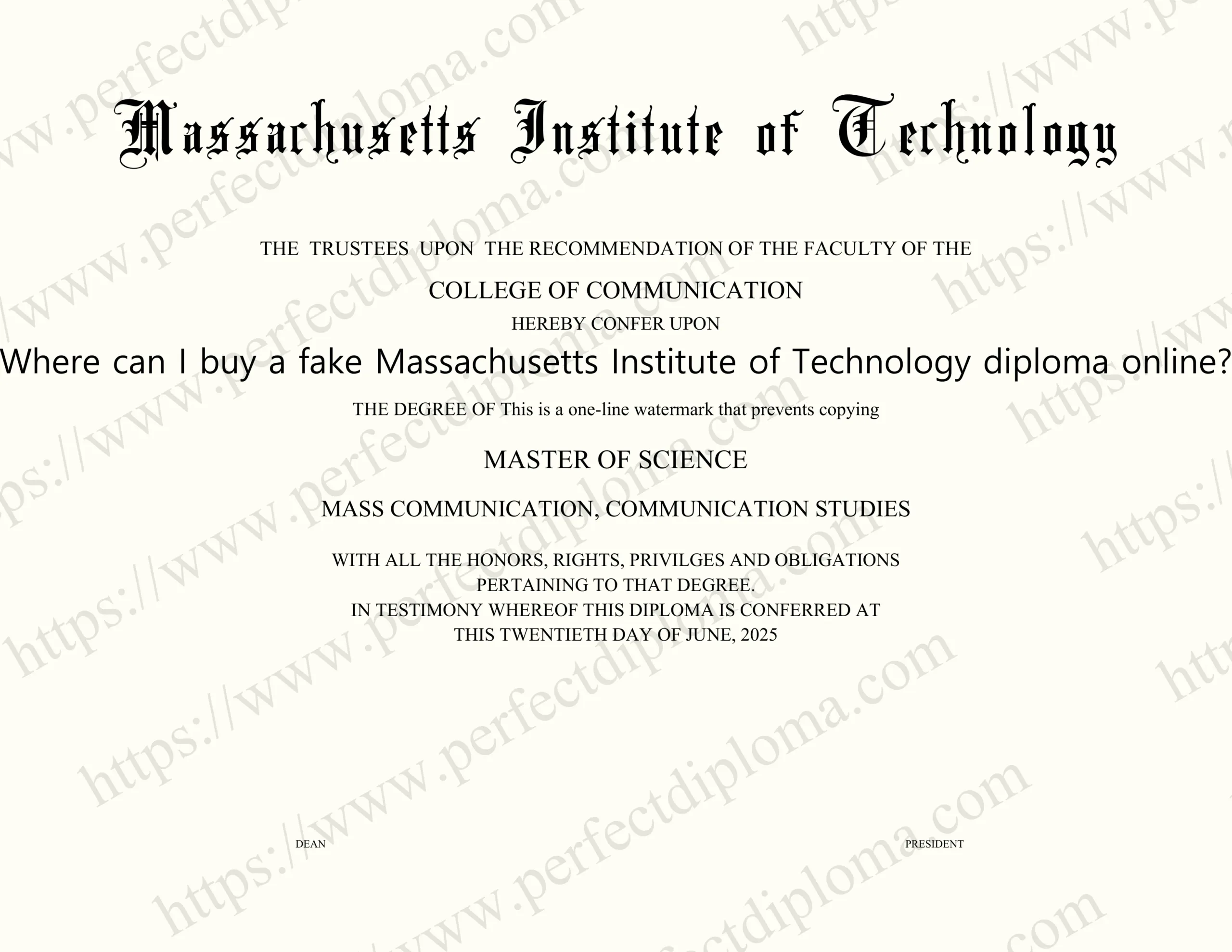 Where can I buy a fake Massachusetts Institute of Technology diploma online?
