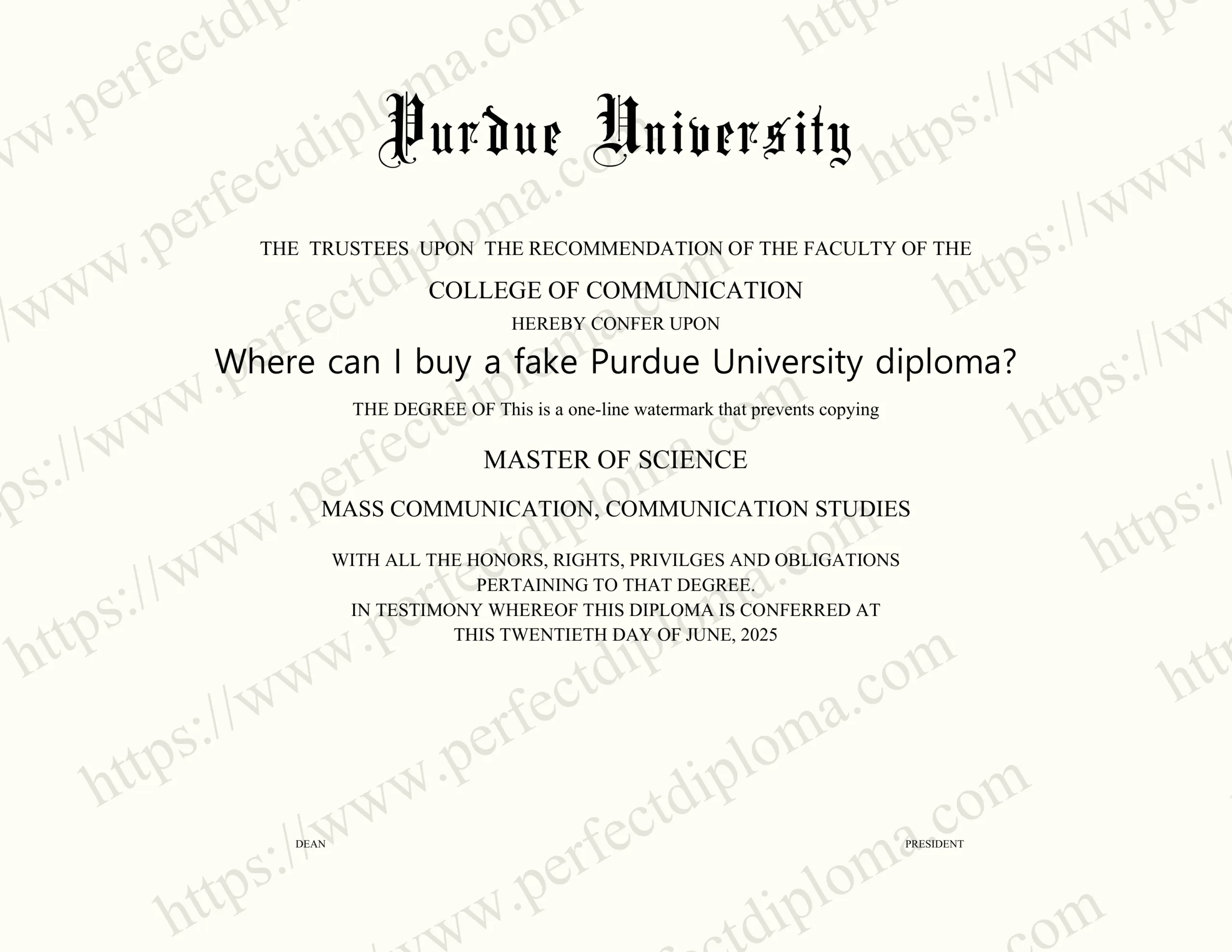 Where can I buy a fake Purdue University diploma?