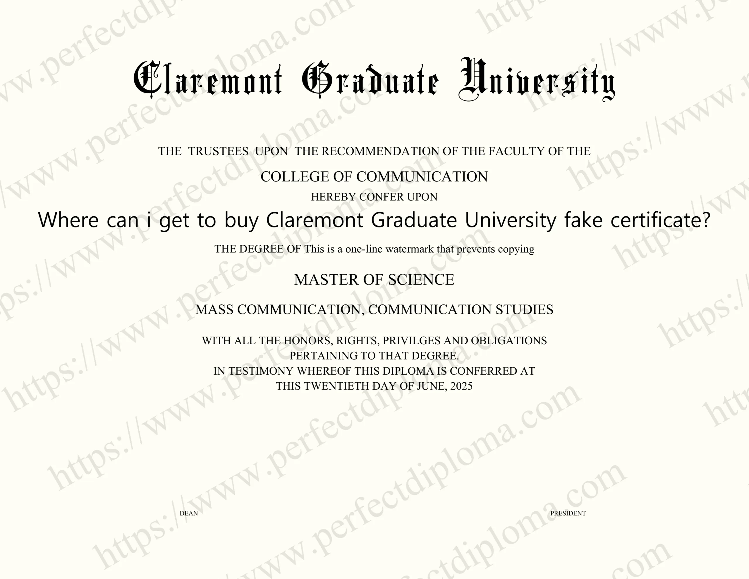 Where can i get to buy Claremont Graduate University fake certificate?