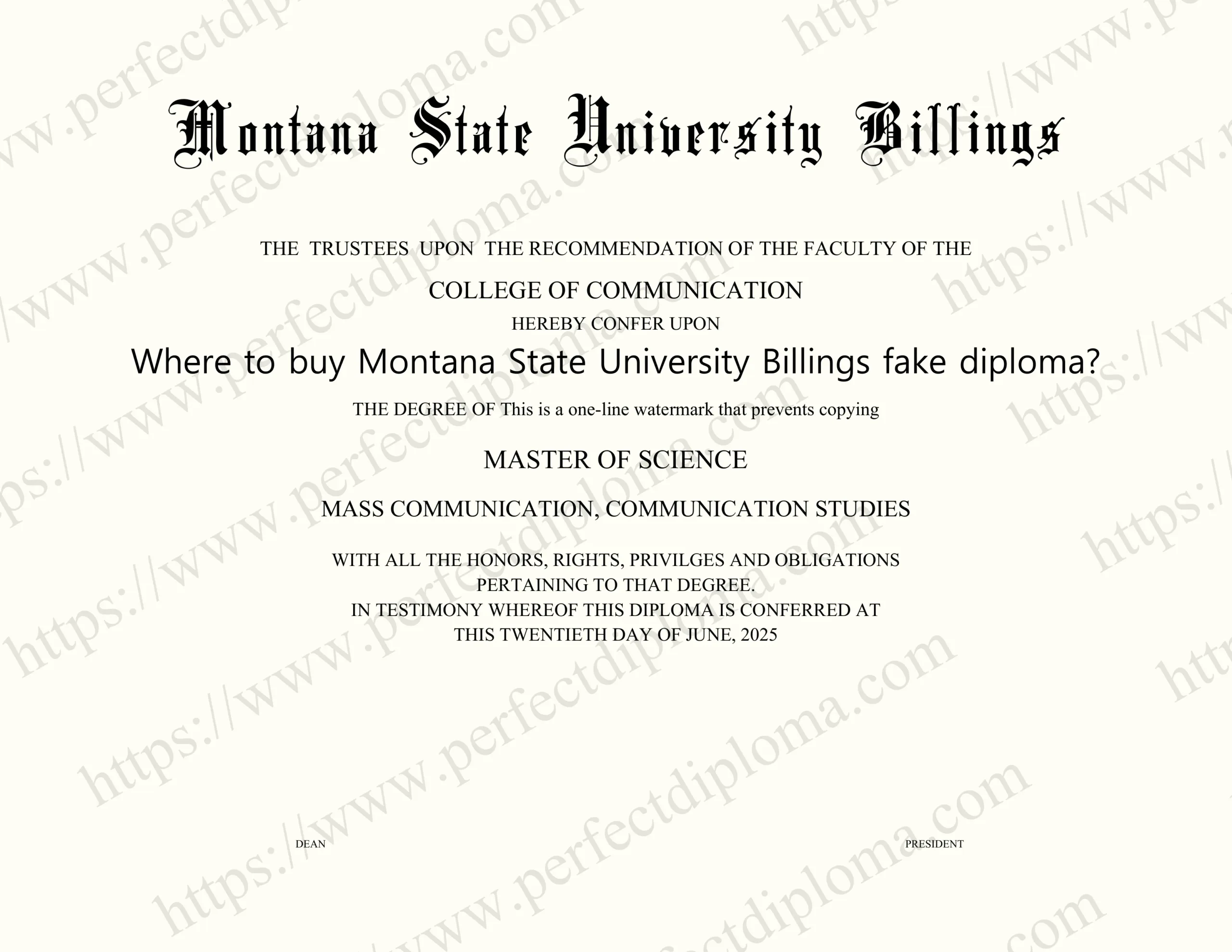 Where to buy Montana State University Billings fake diploma?