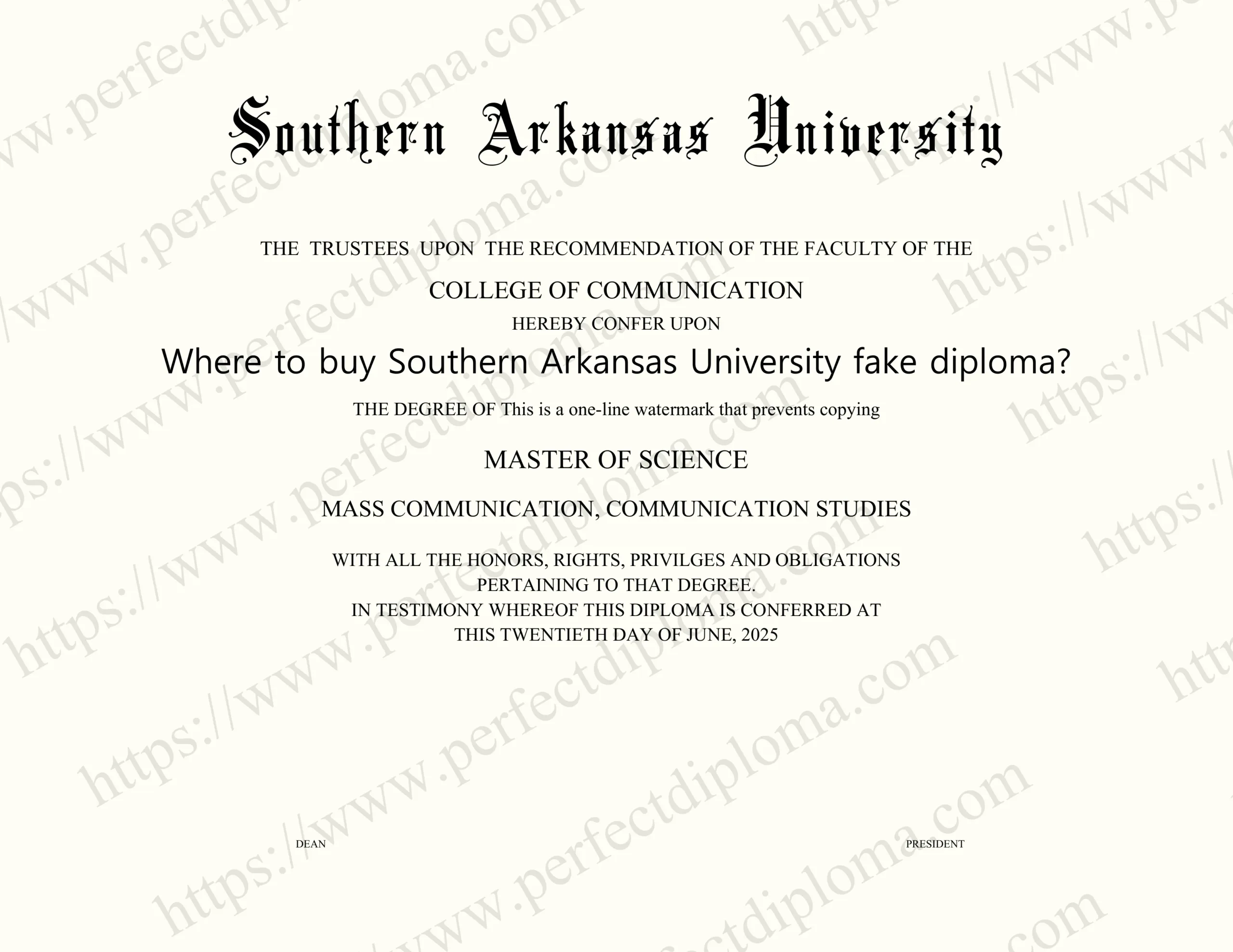 Where to buy Southern Arkansas University fake diploma?
