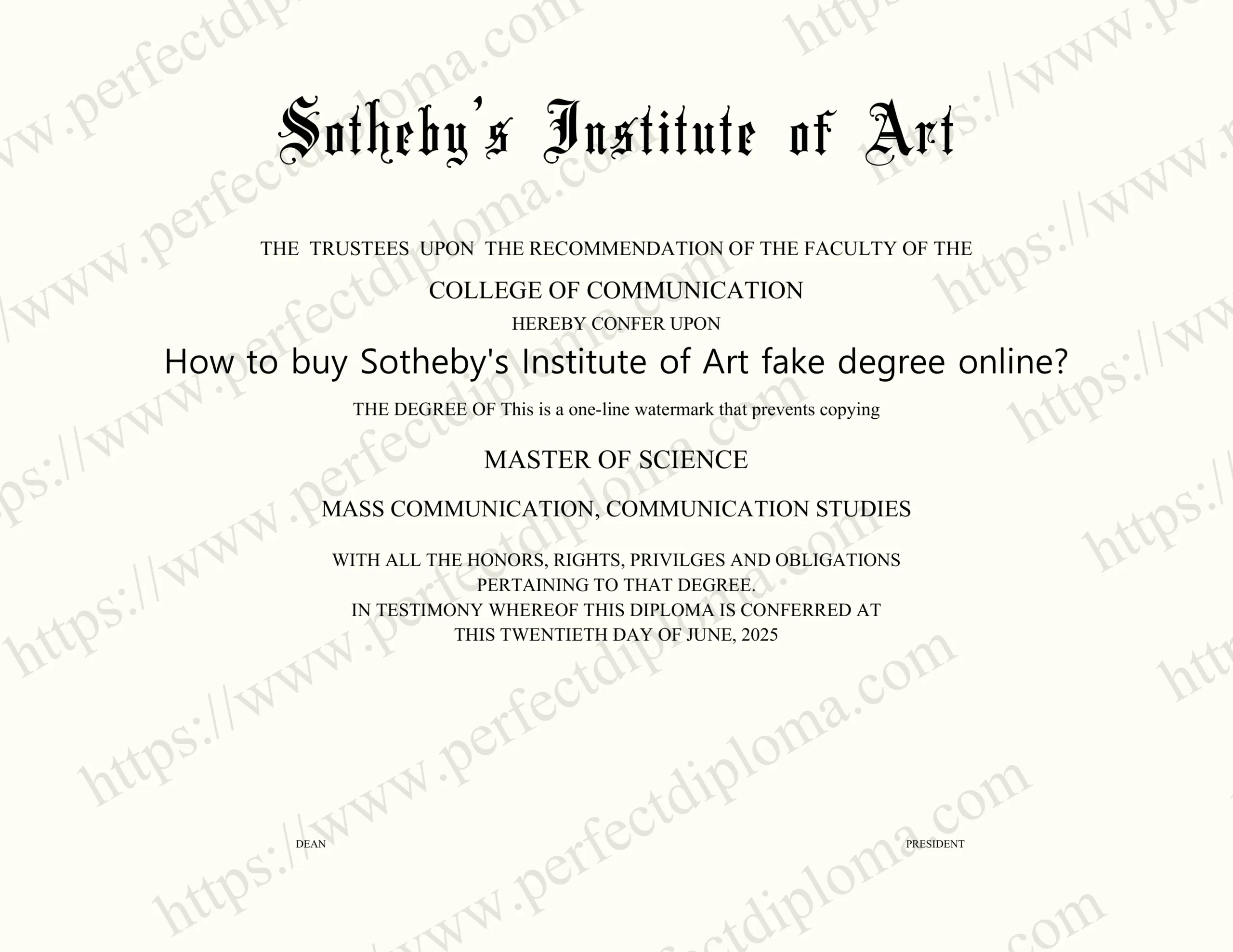 How to buy Sotheby's Institute of Art fake degree online?